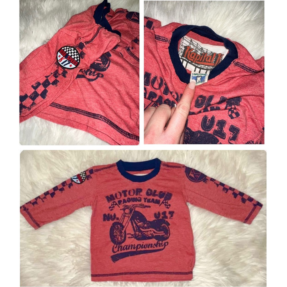 KAPITAL K moto motorcycle long sleeve EUC